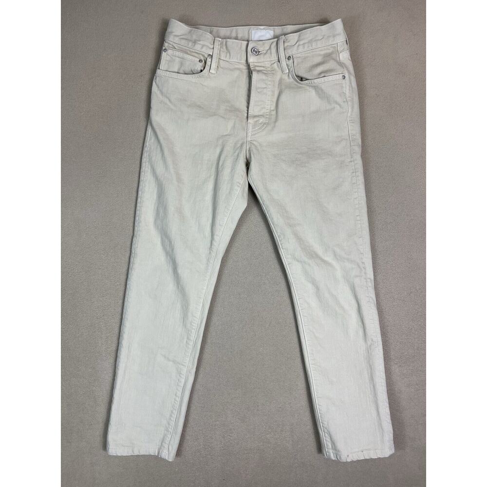 Mother Jeans Womens 29 Cream Of The Crop The Chaser Mid Rise Button Fly Denim